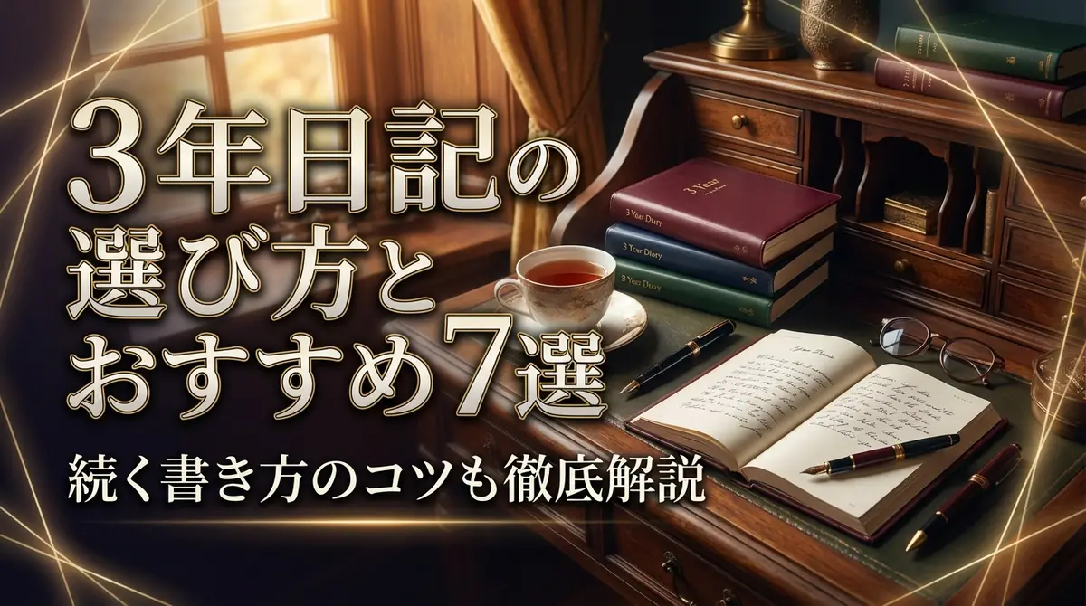 3年日記の選び方とおすすめ7選|続く書き方のコツも徹底解説