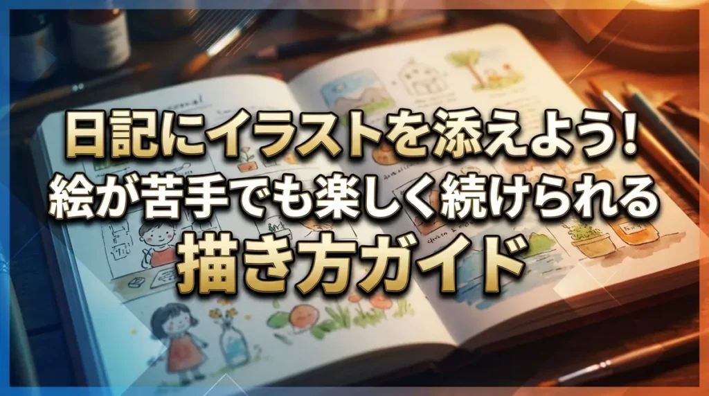 日記にイラストを添えよう！絵が苦手でも楽しく続けられる描き方ガイド