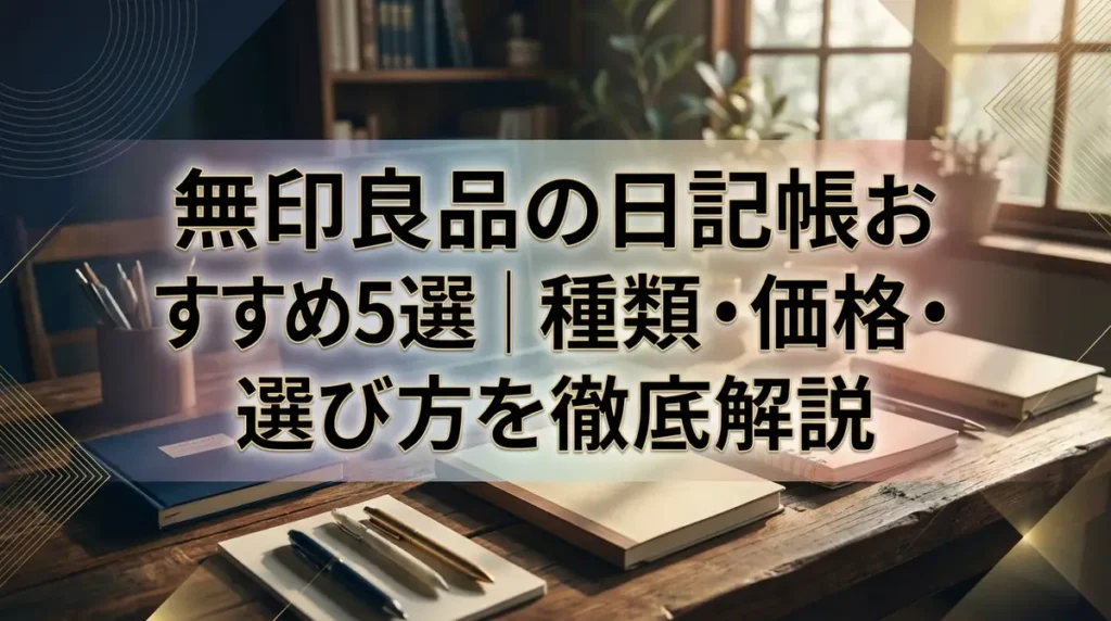 無印良品の日記帳おすすめ5選｜種類・価格・選び方を徹底解説