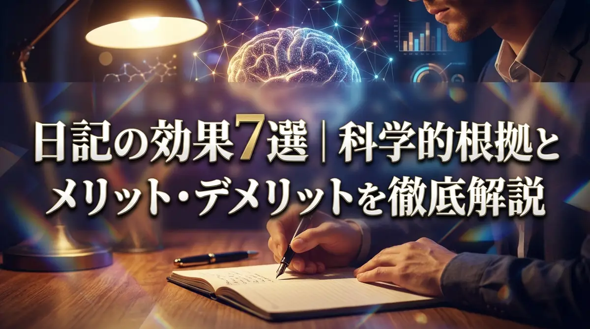 日記の効果7選|科学的根拠とメリット・デメリットを徹底解説