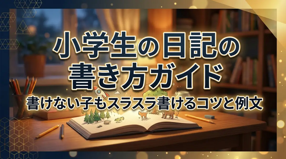 小学生の日記の書き方ガイド｜書けない子もスラスラ書けるコツと例文