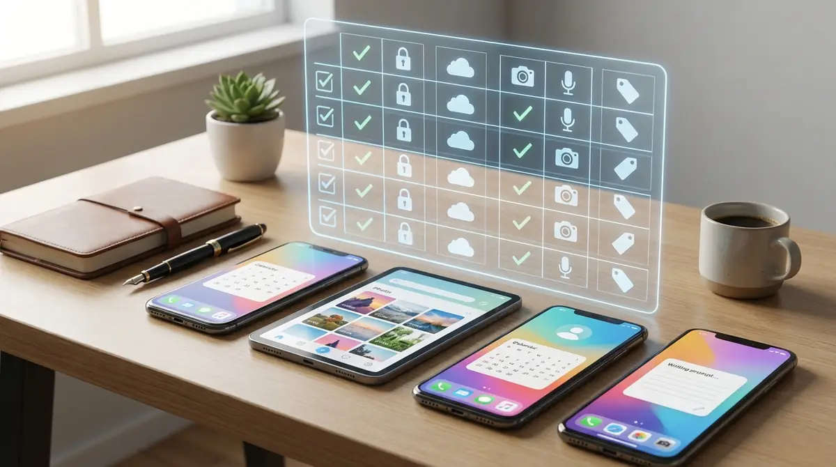 無料日記アプリ10選の機能比較一覧表