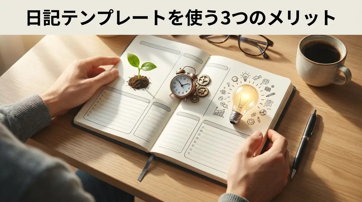 日記テンプレートを使う3つのメリット
