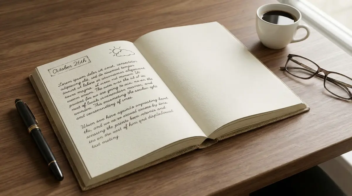 英語日記の書き方の基本フォーマット【日付・天気・本文】