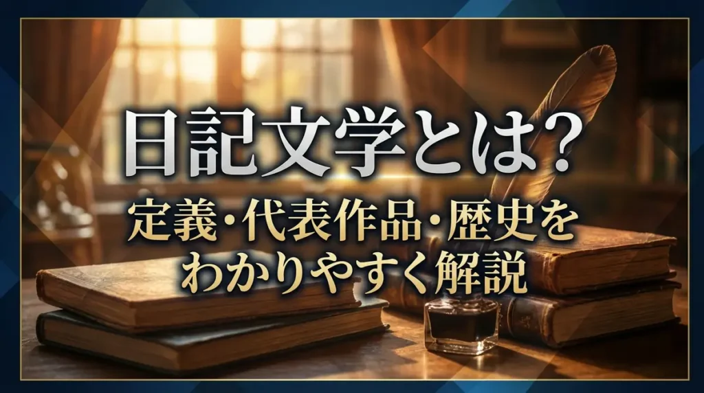 日記文学とは？定義・代表作品・歴史をわかりやすく解説