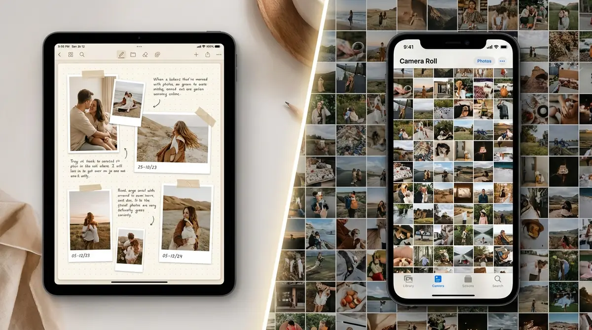 写真付き日記アプリとは？カメラロールとの違い