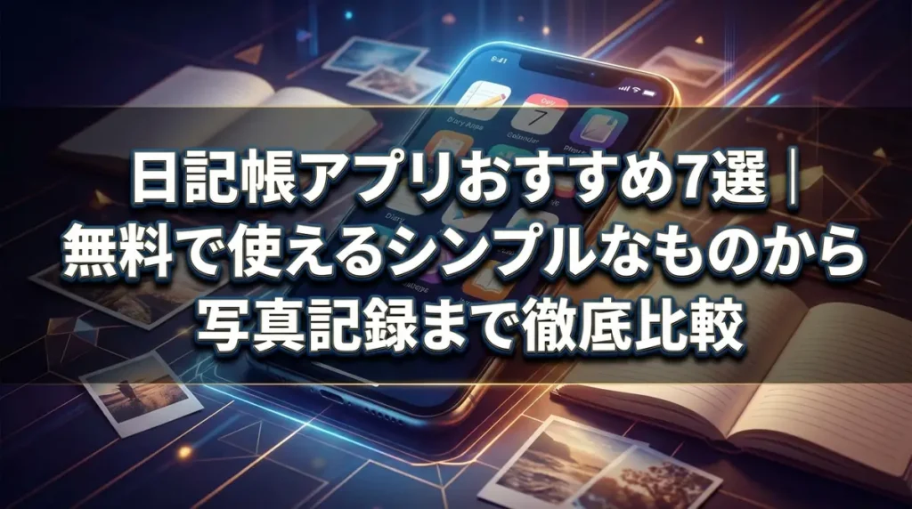 日記帳アプリおすすめ7選｜無料で使えるシンプルなものから写真記録まで徹底比較