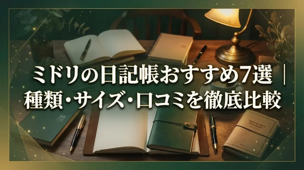 ミドリの日記帳おすすめ7選｜種類・サイズ・口コミを徹底比較