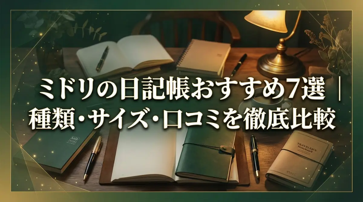 ミドリの日記帳おすすめ7選|種類・サイズ・口コミを徹底比較