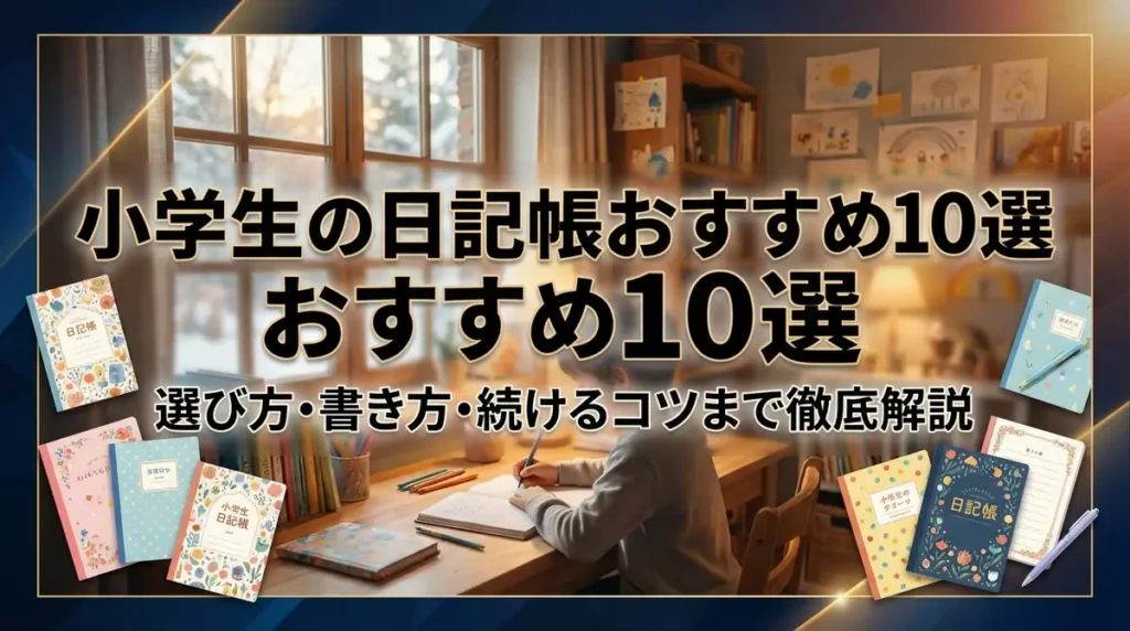小学生の日記帳おすすめ10選｜選び方・書き方・続けるコツまで徹底解説