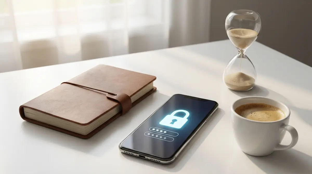 【5分で完了】日記アプリのパスワード設定方法