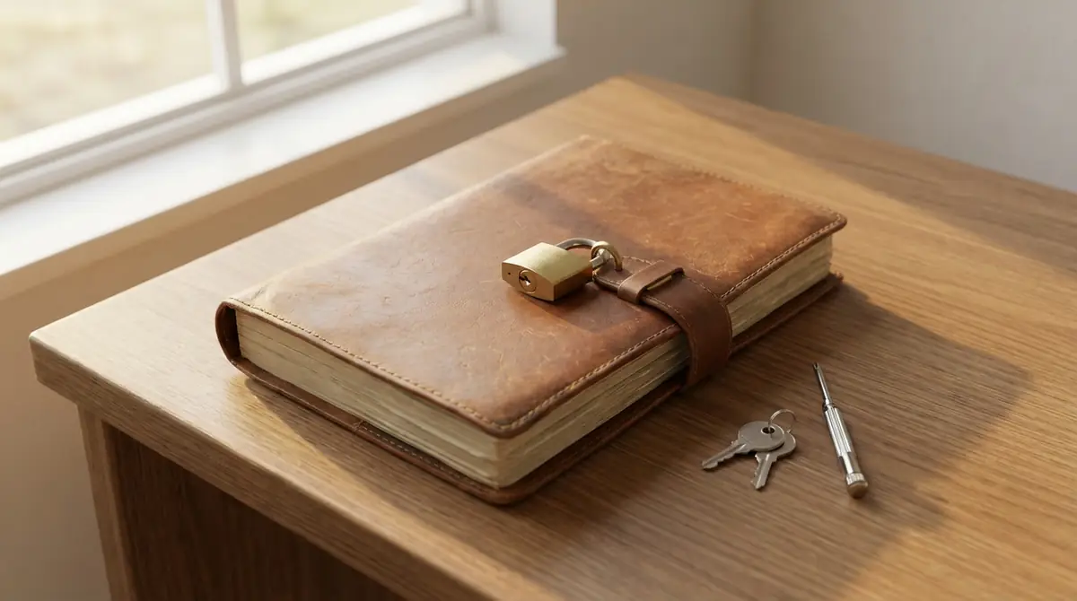 手帳・ノートに鍵を後付けする方法