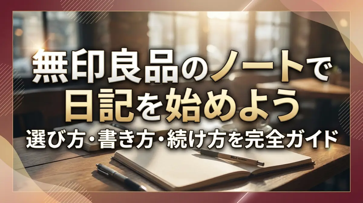 無印良品のノートで日記を始めよう｜選び方・書き方・続け方を完全ガイド