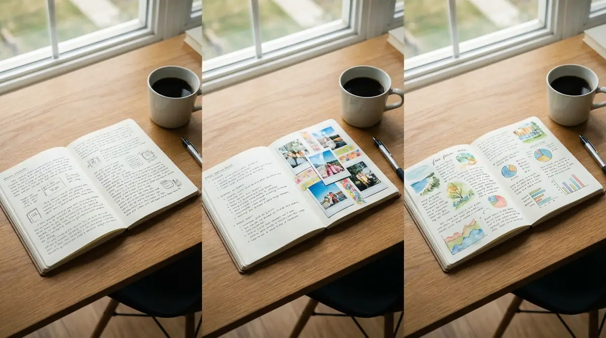 【実例付き】無印ノートを使った日記の書き方3パターン