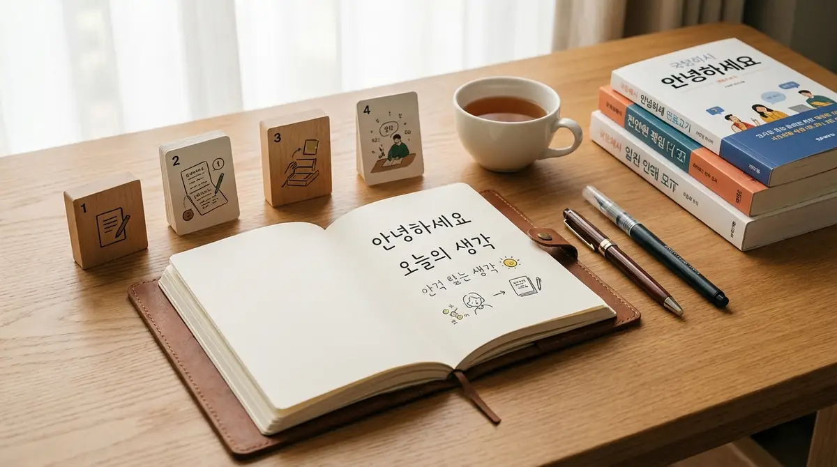 【初心者OK】韓国語日記の書き方5ステップ