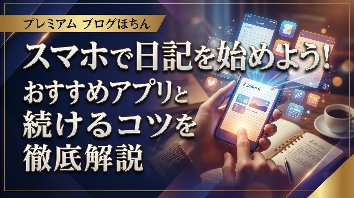 スマホで日記を始めよう！おすすめアプリと続けるコツを徹底解説