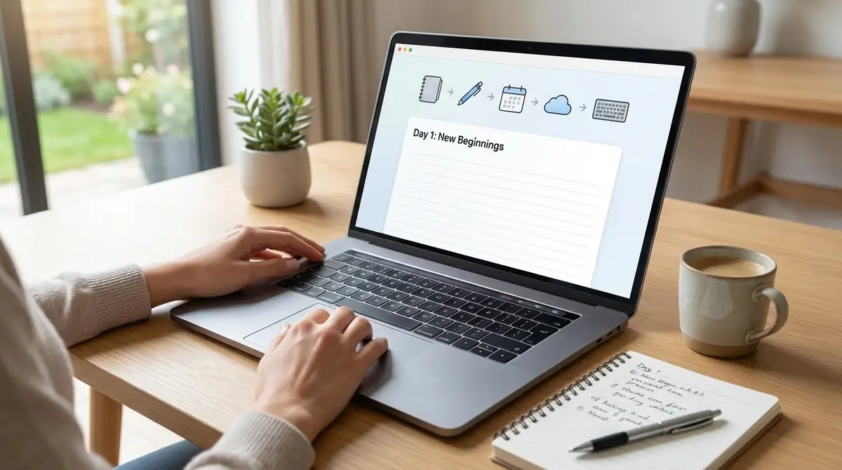 【5ステップ】今日からパソコンで日記を始める方法