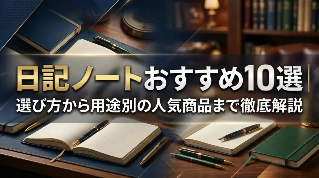 日記ノートおすすめ10選｜選び方から用途別の人気商品まで徹底解説