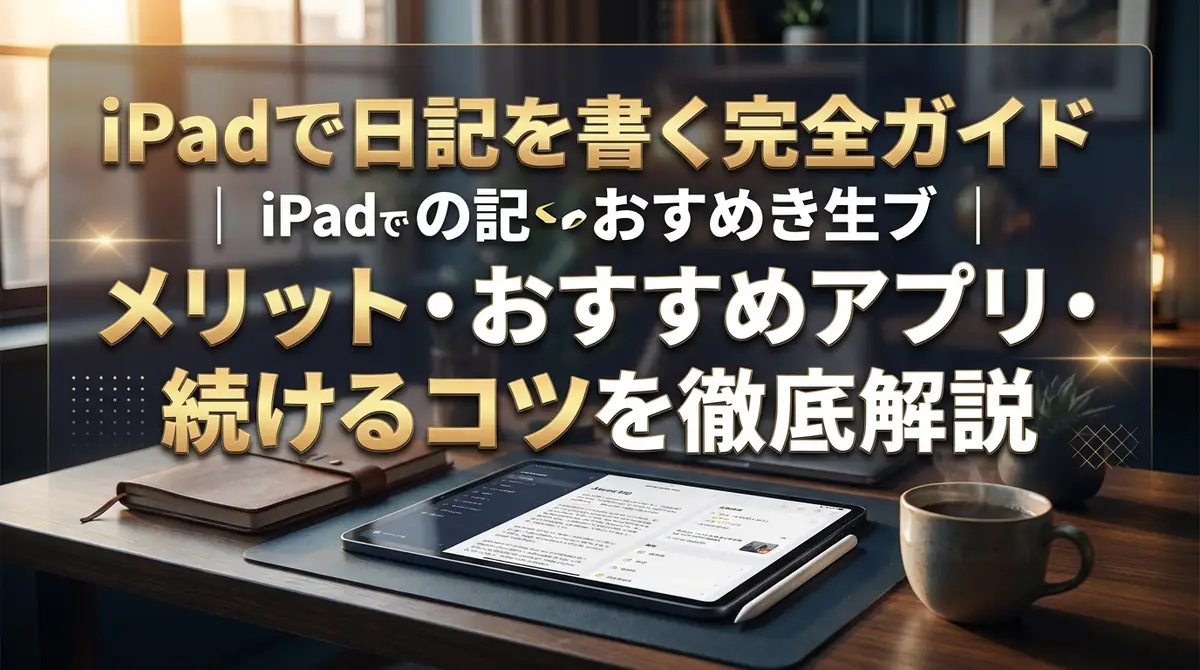 iPadで日記を書く完全ガイド|メリット・おすすめアプリ・続けるコツを徹底解説