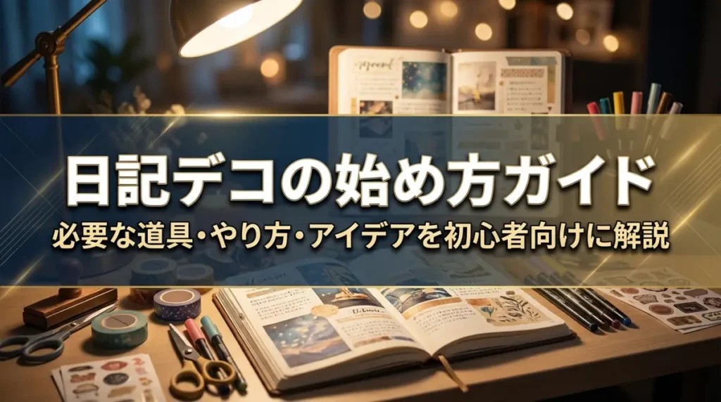 日記デコの始め方ガイド｜必要な道具・やり方・アイデアを初心者向けに解説