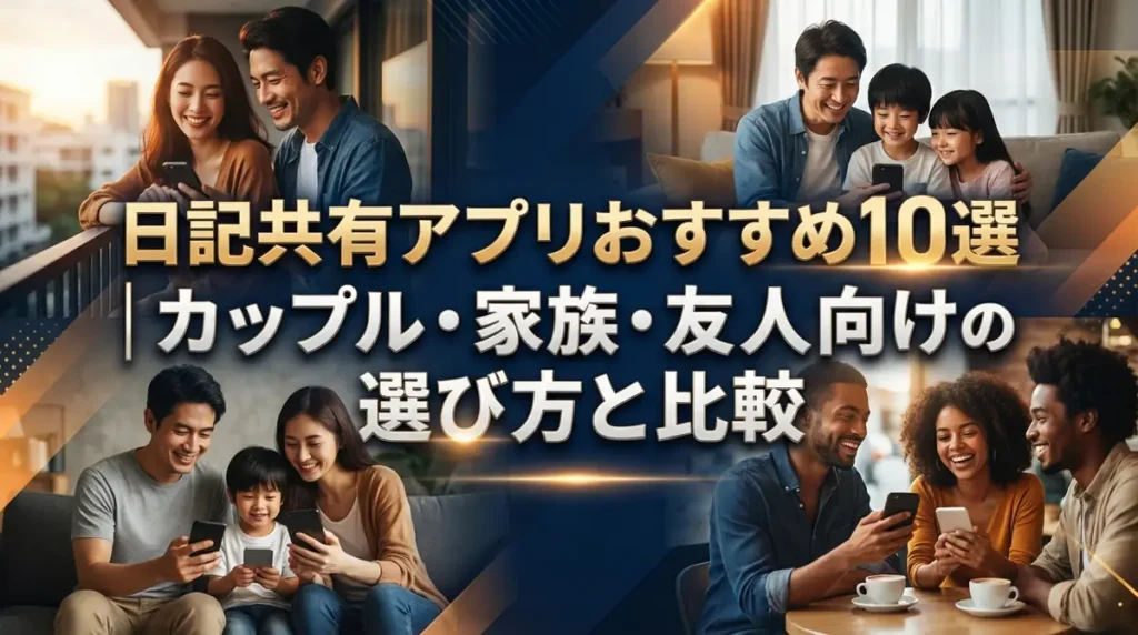 日記共有アプリおすすめ10選｜カップル・家族・友人向けの選び方と比較