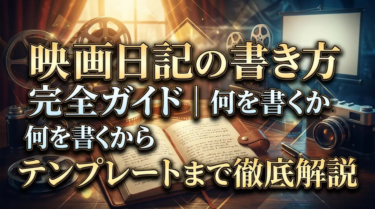 映画日記の書き方完全ガイド｜何を書くかからテンプレートまで徹底解説