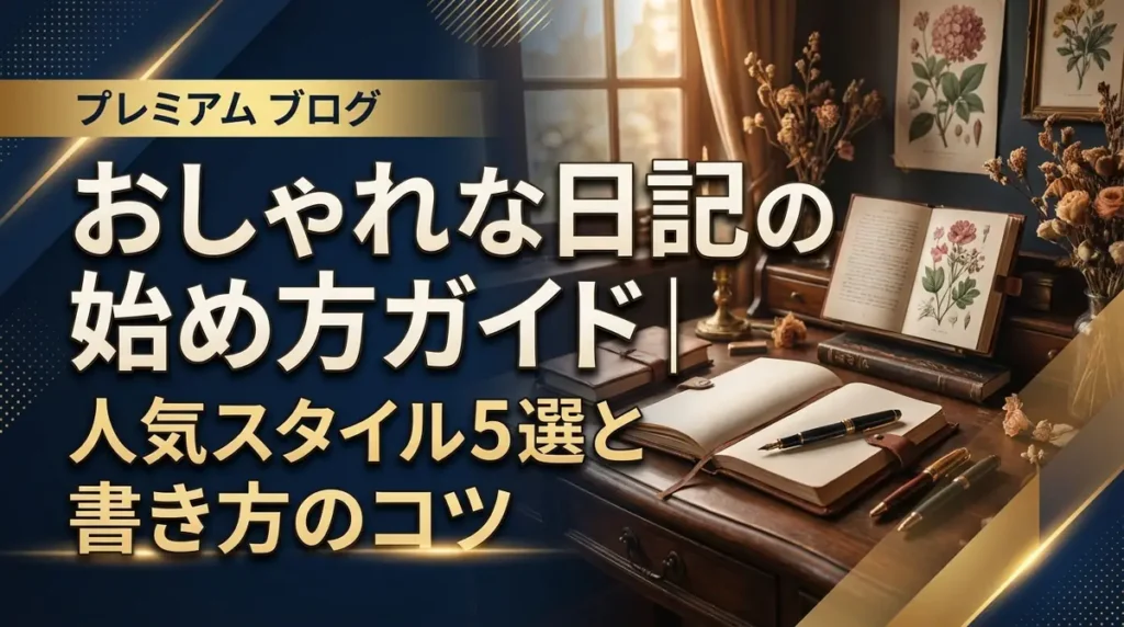 おしゃれな日記の始め方ガイド｜人気スタイル5選と書き方のコツ