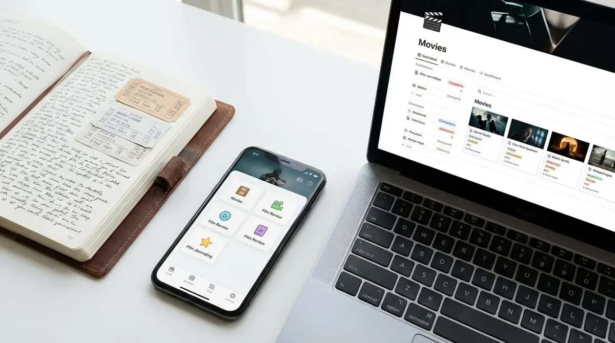 映画日記の媒体別ガイド：ノート・アプリ・Notionの選び方