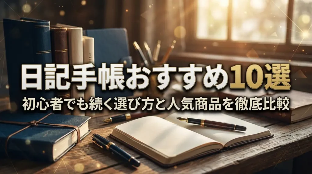 日記手帳おすすめ10選｜初心者でも続く選び方と人気商品を徹底比較