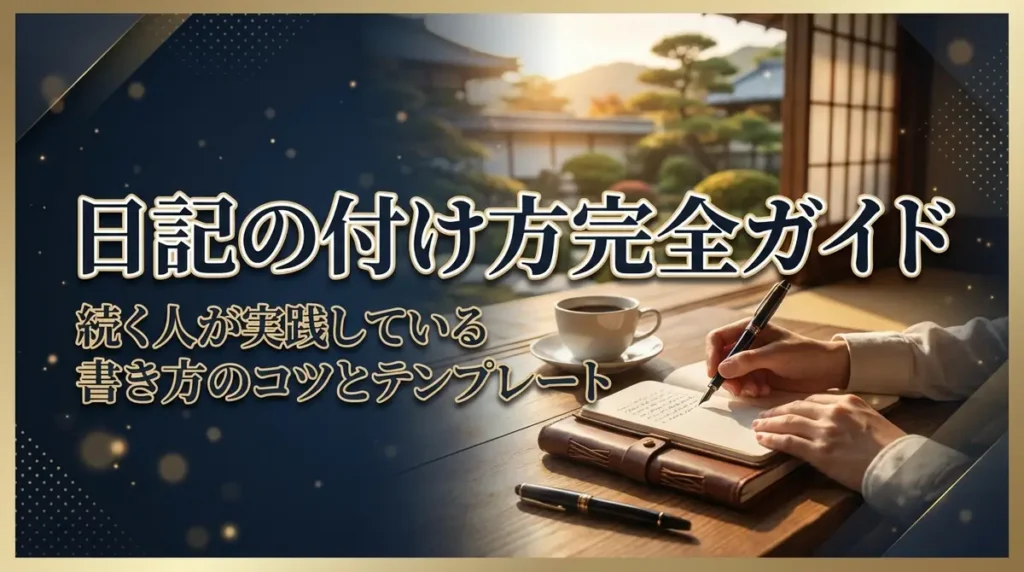 日記の付け方完全ガイド｜続く人が実践している書き方のコツとテンプレート