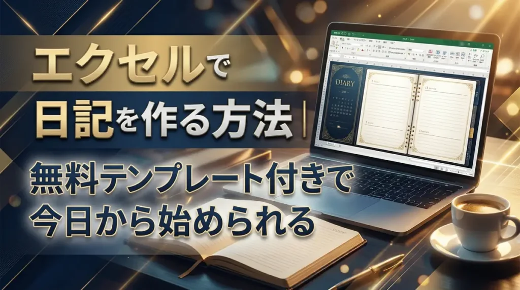 エクセルで日記を作る方法｜無料テンプレート付きで今日から始められる