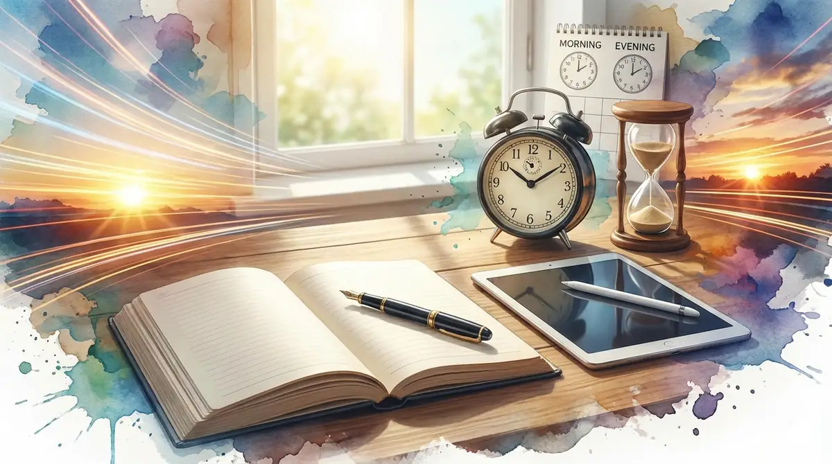 日記を付けるタイミングと所要時間の目安