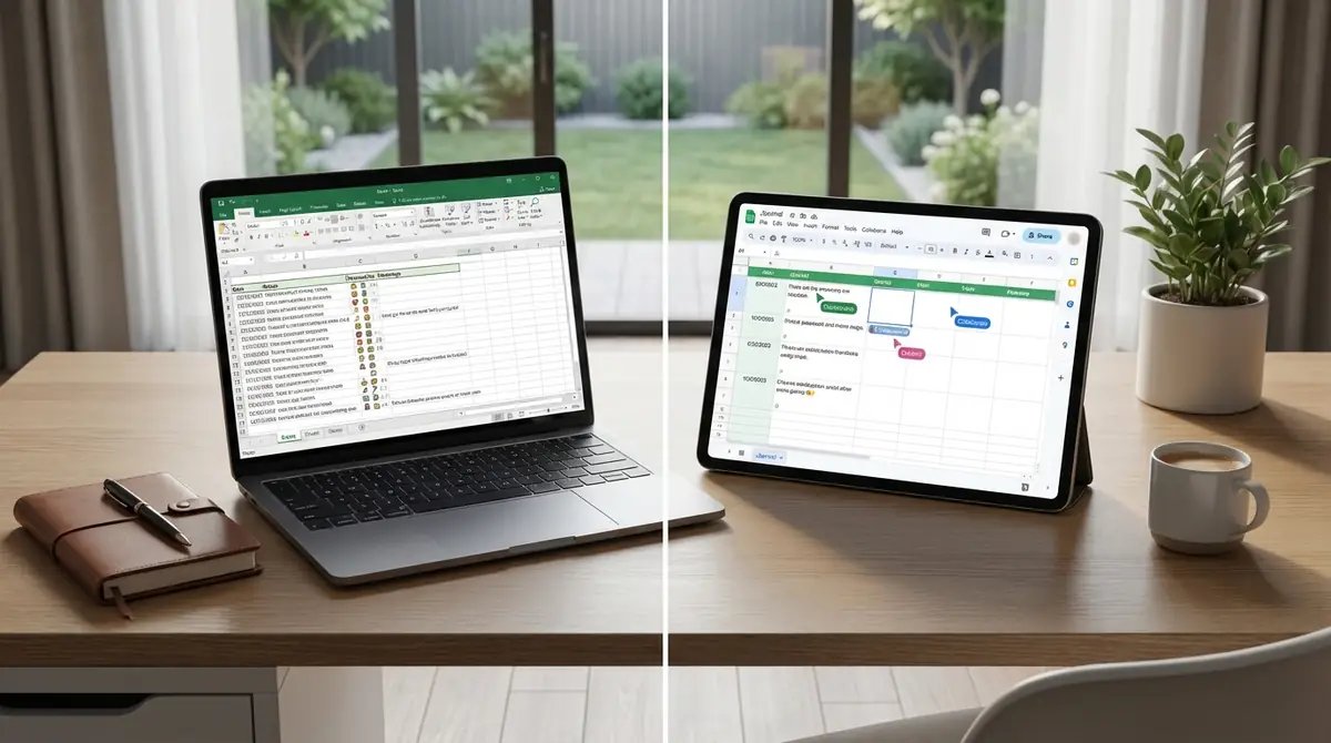 エクセルとGoogleスプレッドシートを比較｜日記に向いているのはどっち？