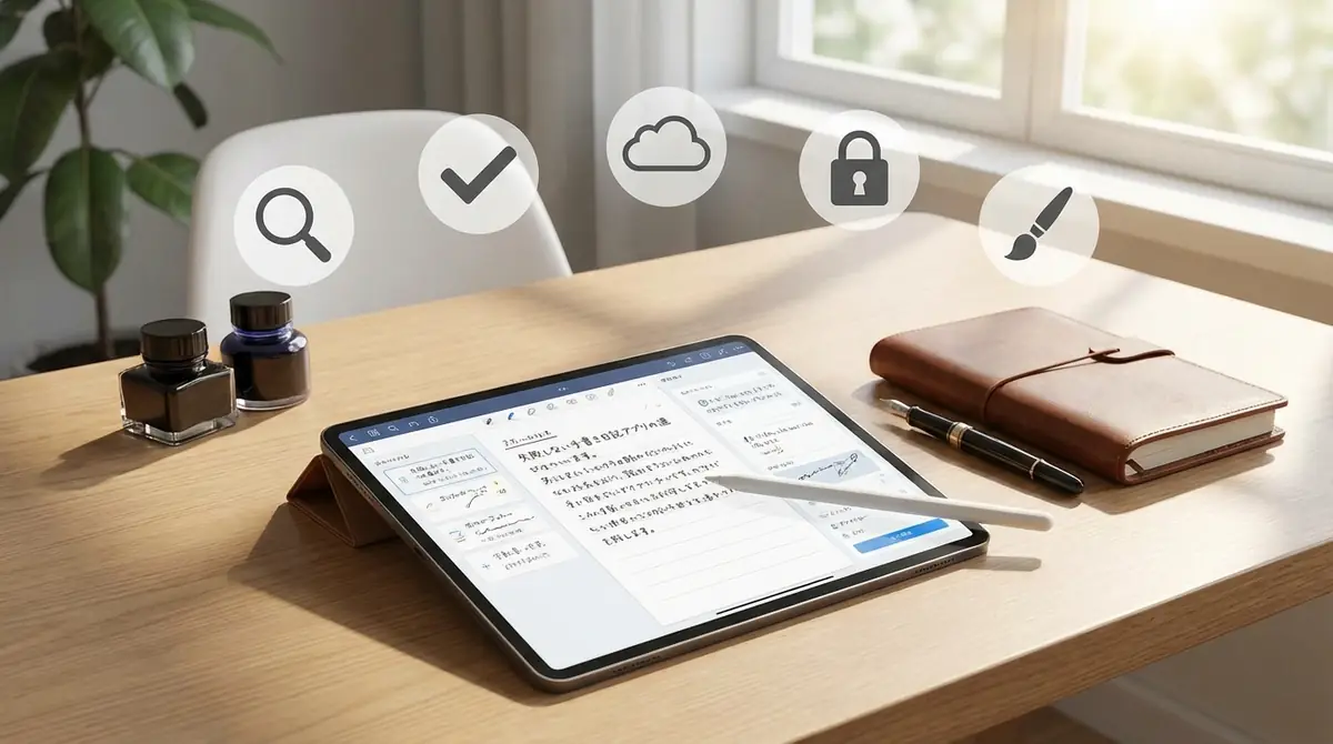 失敗しない手書き日記アプリの選び方|5つのチェックポイント