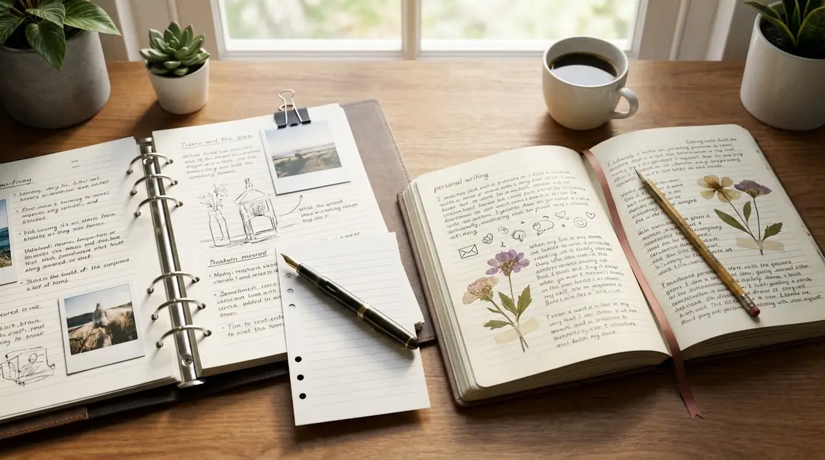 ルーズリーフと綴じノートを比較|日記に向いているのはどっち?