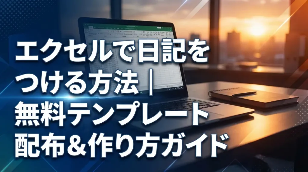 エクセルで日記をつける方法｜無料テンプレート配布＆作り方ガイド