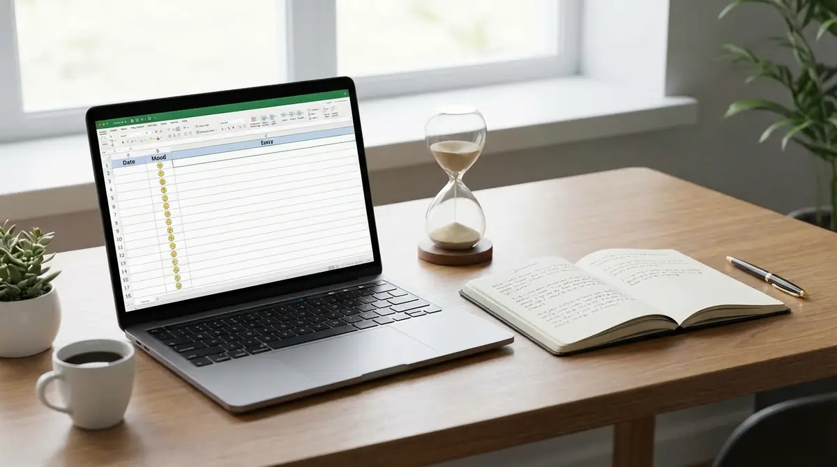 【5分で完成】エクセル日記テンプレートの作り方
