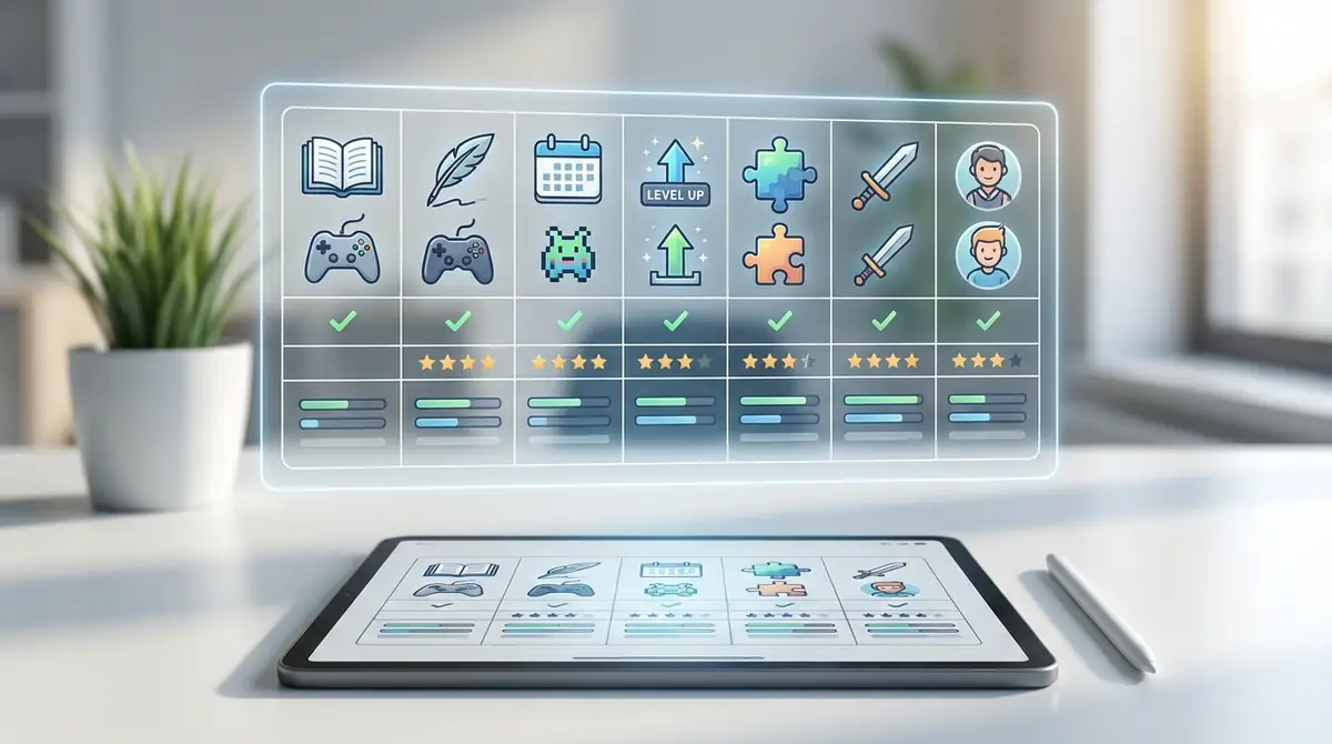 【結論】日記×ゲームアプリ7選を一目で比較できる早見表