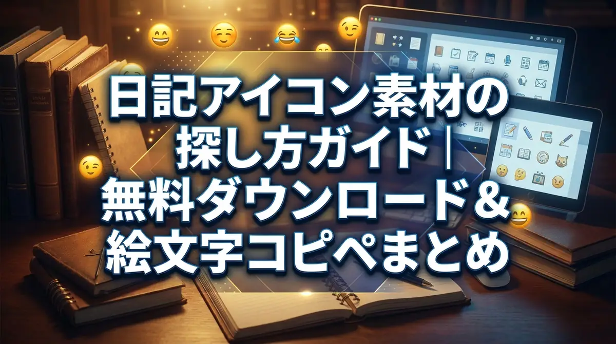 日記アイコン素材の探し方ガイド｜無料ダウンロード＆絵文字コピペまとめ