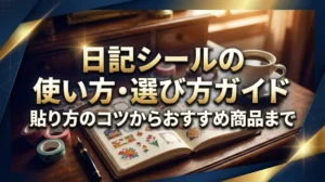 日記シールの使い方・選び方ガイド｜貼り方のコツからおすすめ商品まで
