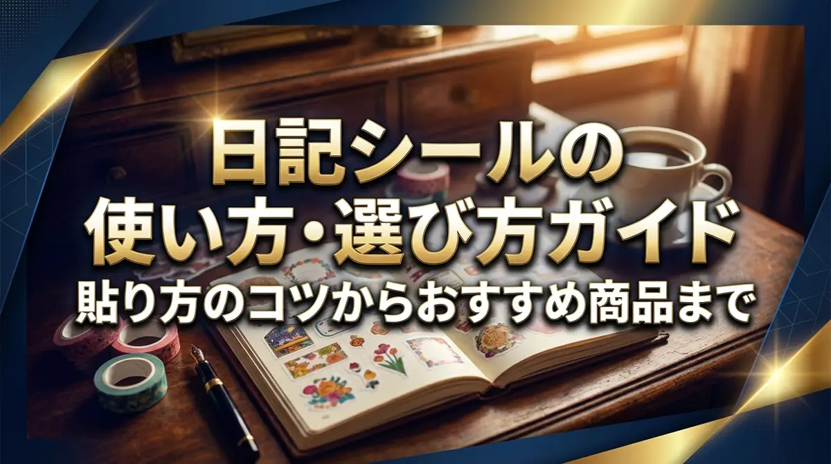 日記シールの使い方・選び方ガイド｜貼り方のコツからおすすめ商品まで