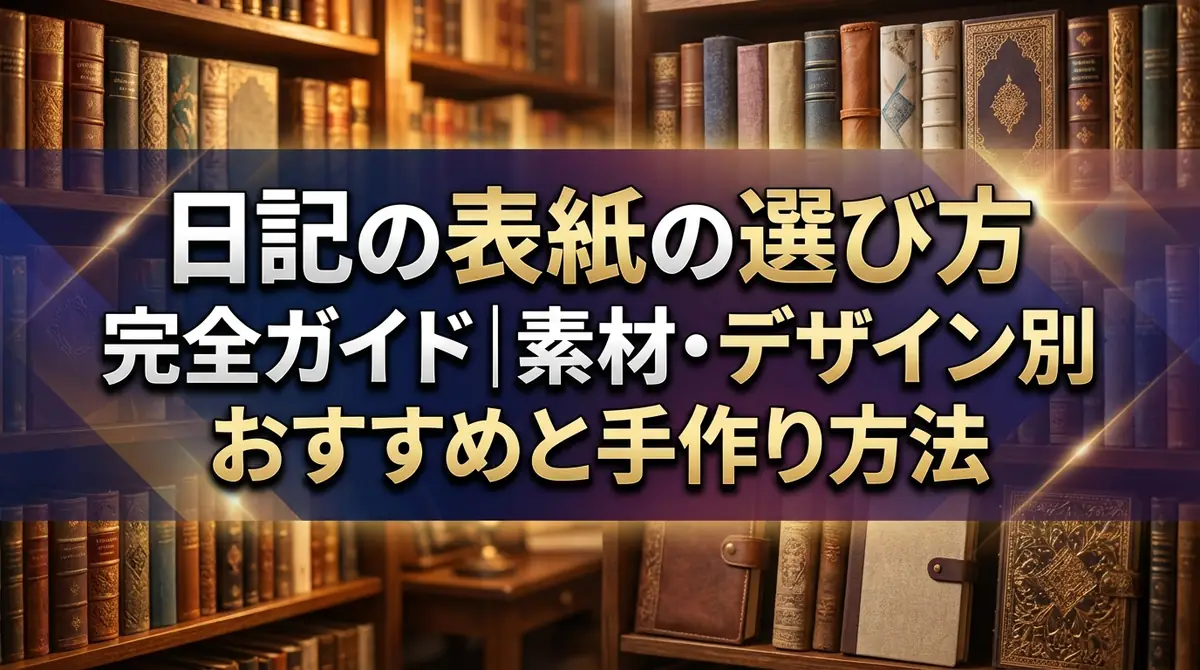 日記の表紙の選び方完全ガイド｜素材・デザイン別おすすめと手作り方法