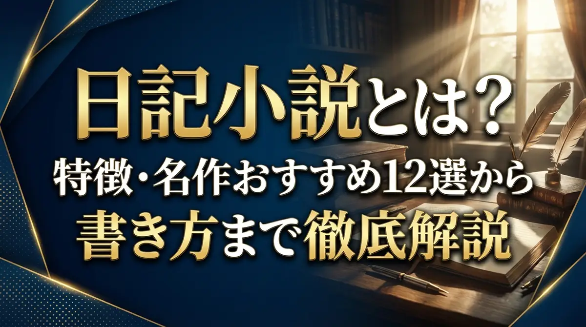 日記小説とは？特徴・名作おすすめ12選から書き方まで徹底解説