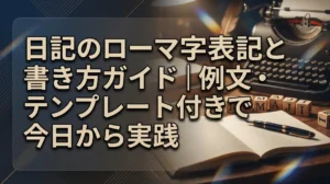 日記のローマ字表記と書き方ガイド｜例文・テンプレート付きで今日から実践