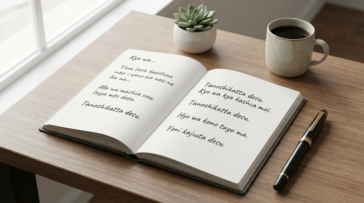 そのまま使える！ローマ字日記テンプレート