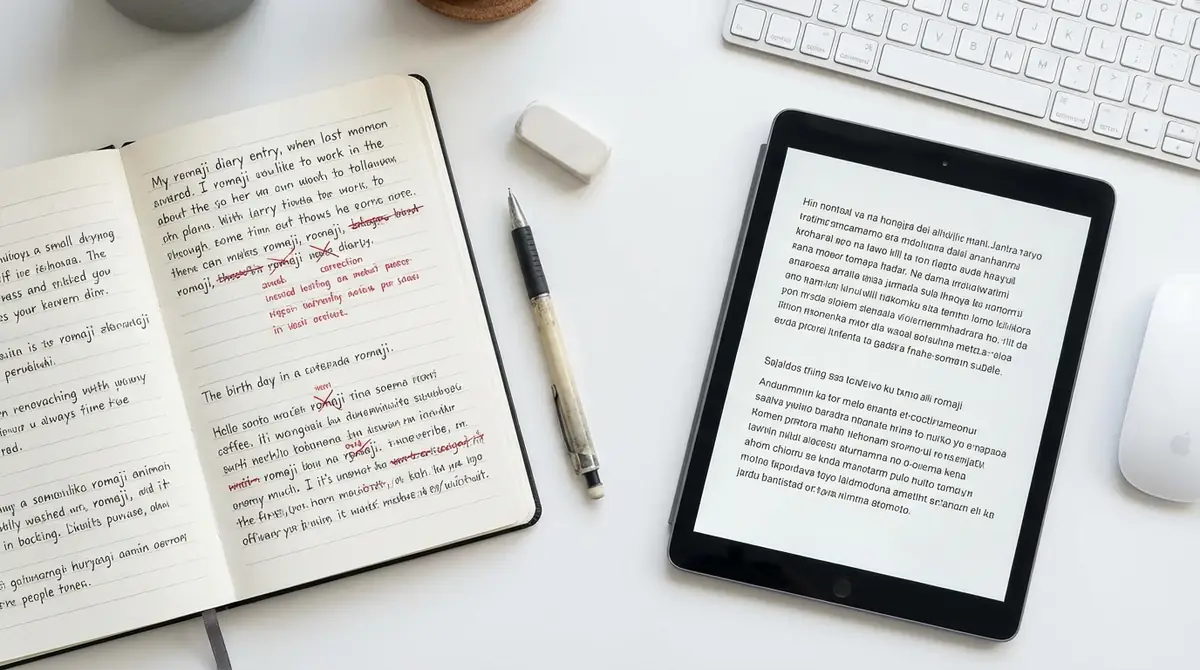 ローマ字日記でよくある間違いと正しい書き方