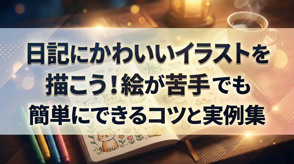 日記にかわいいイラストを描こう！絵が苦手でも簡単にできるコツと実例集