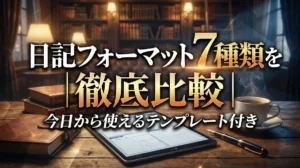 日記フォーマット7種類を徹底比較｜今日から使えるテンプレート付き