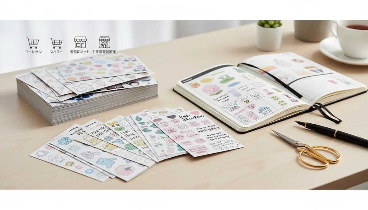 日記シールの購入ガイド｜店舗別の特徴と選び方